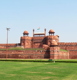 Old and New Delhi - The magnificent Red Fort, India's largest mosque Jama Masjid, and Gandhi's crematorium Raj Ghat